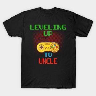 Promoted To Uncle T-Shirt Unlocked Gamer Leveling Up T-Shirt